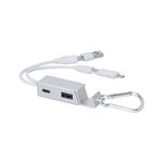 Puerto USB Cargador Leony PLATEADO