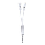 Puerto USB Cargador Leony PLATEADO
