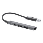 Puerto USB Konery PLATEADO